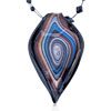 Black Red And Blue Growth  Ring  Pendant