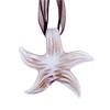 Bean Red  Starfish   Murano   Glass   Pendant 