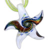  Murano Glass - White Starfish Pendant