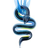 Bue Snake  Murano  Pendant