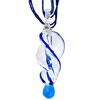  Murano Glass - Blue Helix Pendant