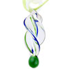 Murano Glass - Green Helix Pendant