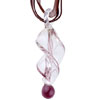 Brick  Red  Helix Pendant