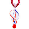  Red  And Blue Helix Pendant