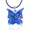 Blue Butterfly Murano Glass Pendant