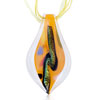 Glitter Yellow And Green  Pattern  Yellow Leaf Dichroic  Glass   ... 