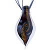 Glitter Yellow And Golden  Pattern  Black Leaf Dichroic  Glass   ... 
