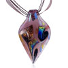 Purple Fused Dichroic  Glass   Pendant 