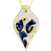 Beige Fused Dichroic  Glass   Pendant 