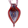 Red Swirl Dichroic  Glass   Pendant 