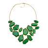 Golden Chain  Jewelry  Emerald Green Jaspery Party Ball Fashion  ... 
