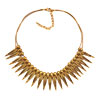 Fashion Vintage Golden Chain Dangle Charming Leaf Pendant Bubble Bib State...