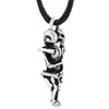 Two Silver Hugged Horaman Stainless Steel Jewelry Pendant
