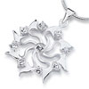 Cyclone Like Snowflake 925 Sterling Silver Pendant