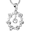Crystal Heart Ring Dangle April Birthstone Crystal 925 Sterling Silver Wed...