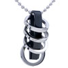 Stainless Steel  Circle  In Line  Pendant 
