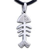 Crystal Fishbone Shaped  Pendant 
