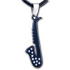 Black Saxophone Shaped  Pendant 