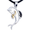 Two Tone Dolphin  Pendant 