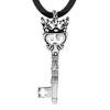 Filigree Vintage Antique Silver Crown Key Cross Pendants