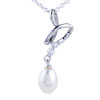 Grace Dangling Pearl Pendant 925 Sterling Silver Sterling Silver Pendant