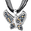 Murano Glass Millefiori Multi Color Cross Pendant
