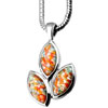 Triple Murano Glass Millefiori Horse Eye With Colorful Flowers Pendants