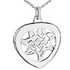 Heart Clip Art Pendant Sterling Silver