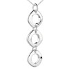 Rings Connected Into Chain Sterling Silver Pendants