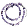 Chic Purple And Light Purple Charm Nugget Chips Stone Stretch Pendant Neck...