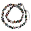Chic Colorful Charm Nugget Chips Stone Stretch Pendant Necklace Bead Neckl...