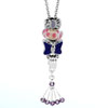Rose Pink Murano Glass Silver Butterfly Set Pendant Necklace 18" Beaded
