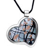Heart Shape With Point Pattern  Pendant  And Necklaces