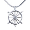 Helm Shaped Silver Pendant Sterling