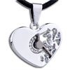  Heart  Clock Pendant