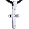 Heart And Love Cross Pendant