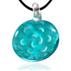 Ocean Foam Round Murano Glass Pendant