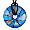 Aqua Blue Round Pendant