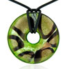 Purple And Green Round Pendant