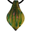 Green And Gold  Murano   Glass  Pendant