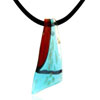 Blue Talisman Blade  Murano  Glass Pendant