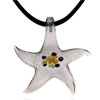 More In Store - Deep Pink Star Murano Glass Pendant