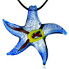 Silvery Blue Starfish Pendant