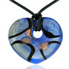 Blue And Gold Heart Pendant