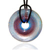 Blue And Purple Round  Murano   Glass  Pendant