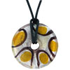 Purple  Gold  Round Pendant