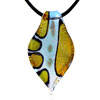 Silver Foil In  Gold  Leaf  Pendant 