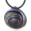Round Multicolored Spiral Pendant PD_MU209_XML