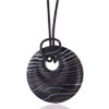 Black With White Waves Pendant