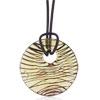 Round Champagne Yellow And Brown Pendant